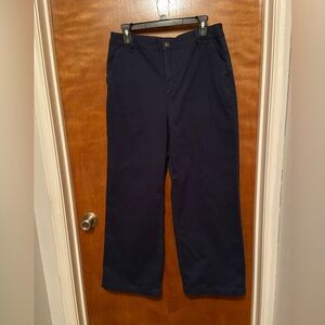 Navy Wide Leg Pants